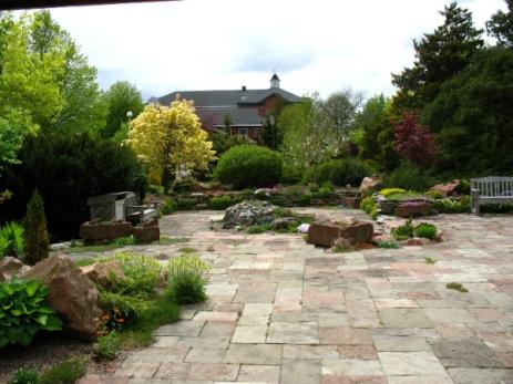 The completed courtyard garden