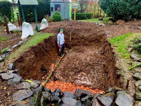 Construction of the fernery